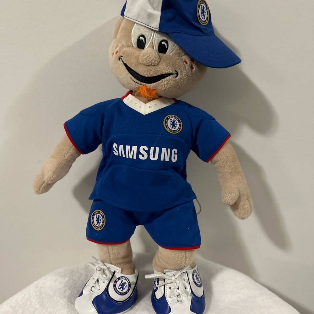 Plush Doll in Blue Outfit
